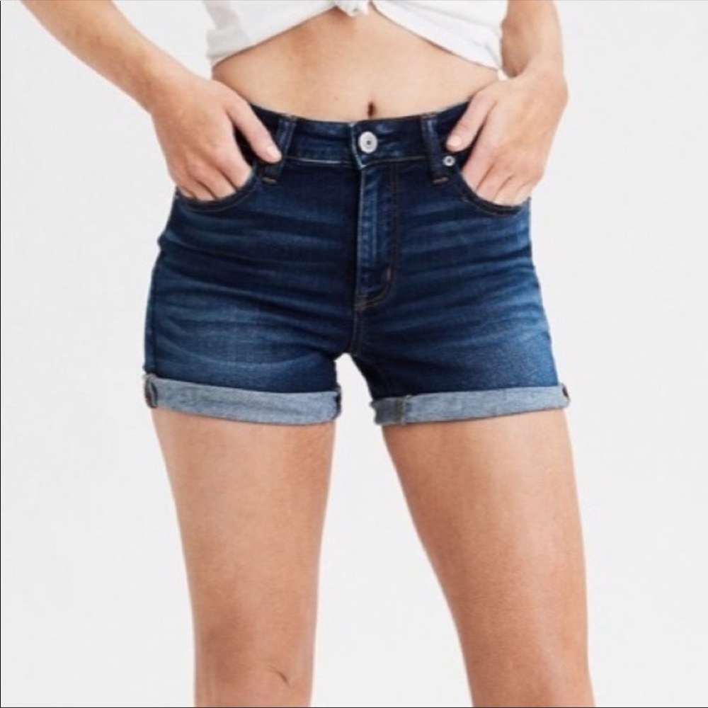 American Eagle Outfitters | Darkwash Shortie Denim Shorts